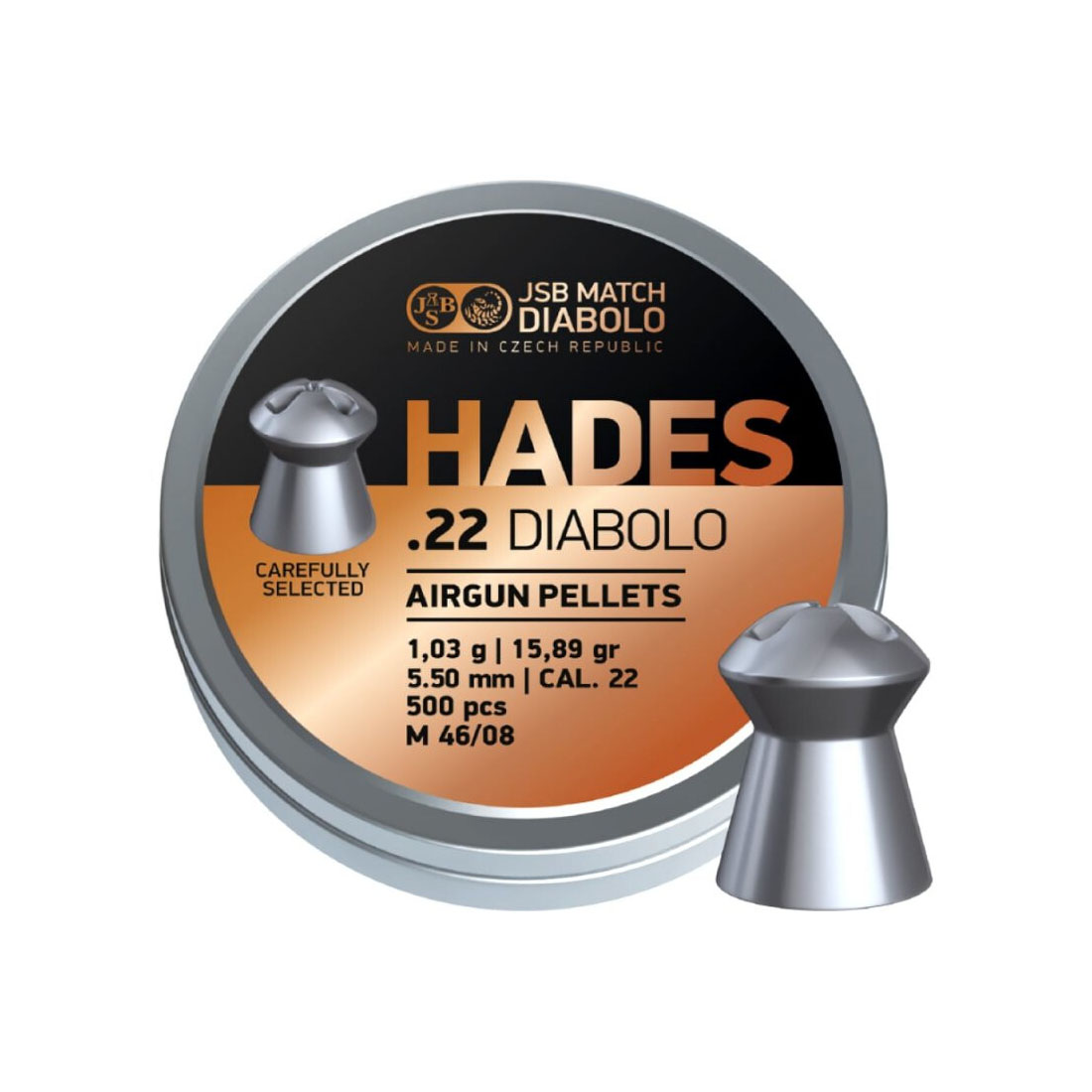 JSB Hades 5.5 mm Diabolo Luchtbukskogels - 500 st