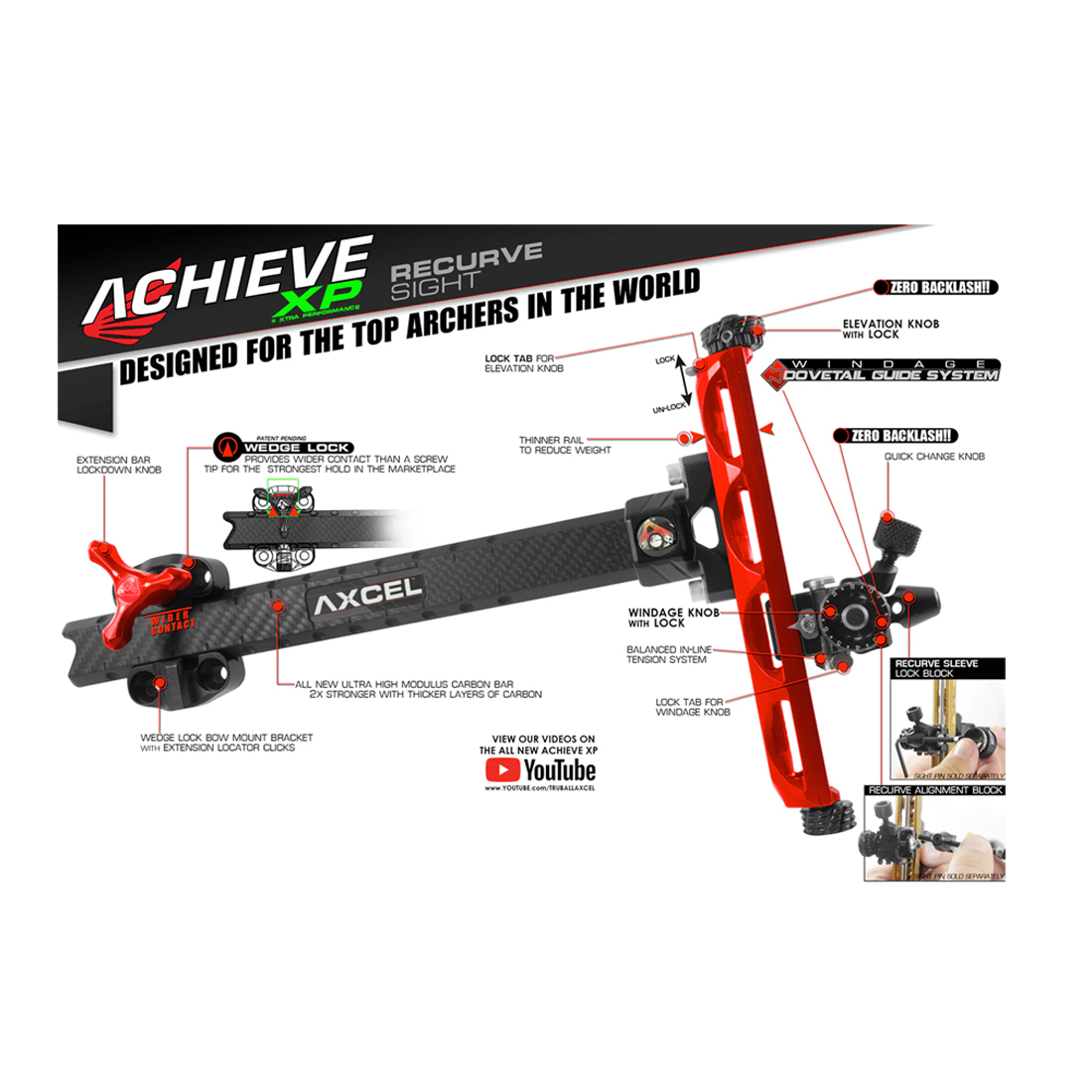 Axcel Achieve XP 9 Inch Recurve Vizier